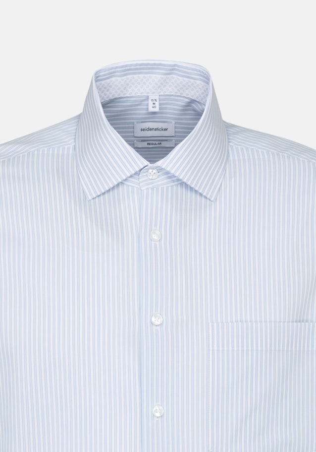 Non-iron Poplin Business Shirt in Regular with Kent-Collar in Light Blue |  Seidensticker Onlineshop