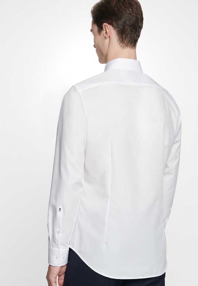 Bügelfreies Popeline Business Hemd in Shaped mit Kentkragen in Weiß |  Seidensticker Onlineshop