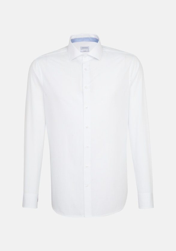 Popeline Business Hemd in Shaped mit Kentkragen in Weiß |  Seidensticker Onlineshop