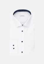 Chemise Business Comfort Popeline Col Kent in Blanc |  Seidensticker Onlineshop