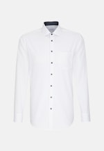 Chemise Business Comfort Popeline Col Kent in Blanc |  Seidensticker Onlineshop