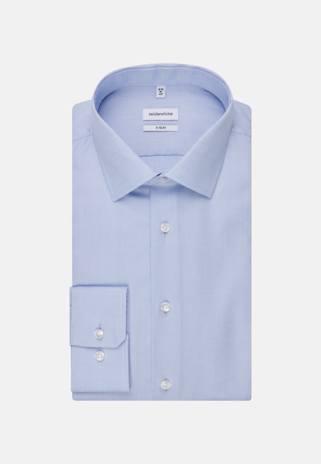 Non-iron Structure Business Shirt in X-Slim with Kent-Collar in Light Blue |  Seidensticker Onlineshop