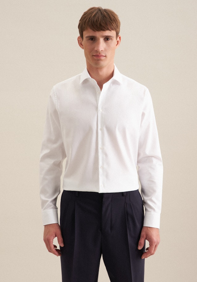 X-Slim Chemise d'affaires Uni in Blanc | Seidensticker Onlineshop