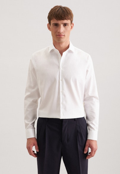 X-Slim Business Hemd Uni in Weiß |  Seidensticker Onlineshop