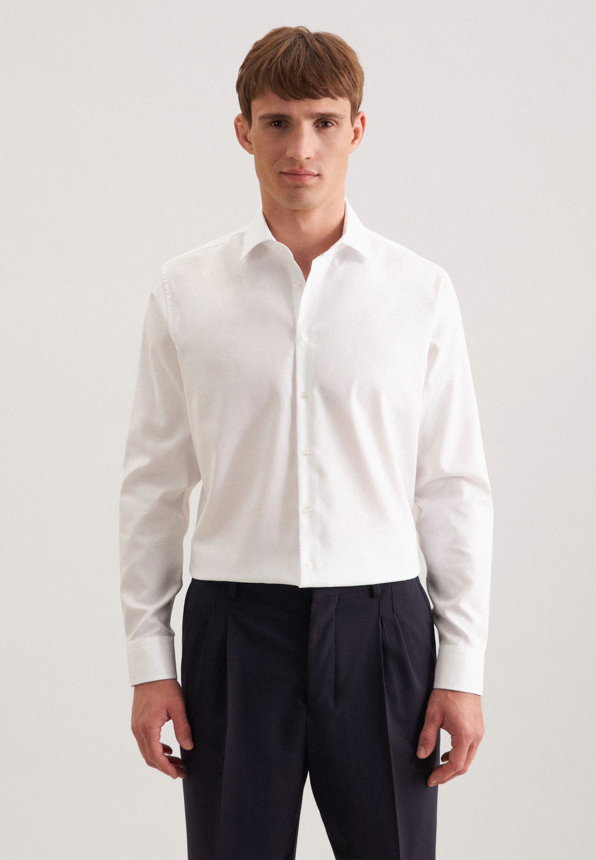 X-Slim Business Hemd Uni Weiß 43