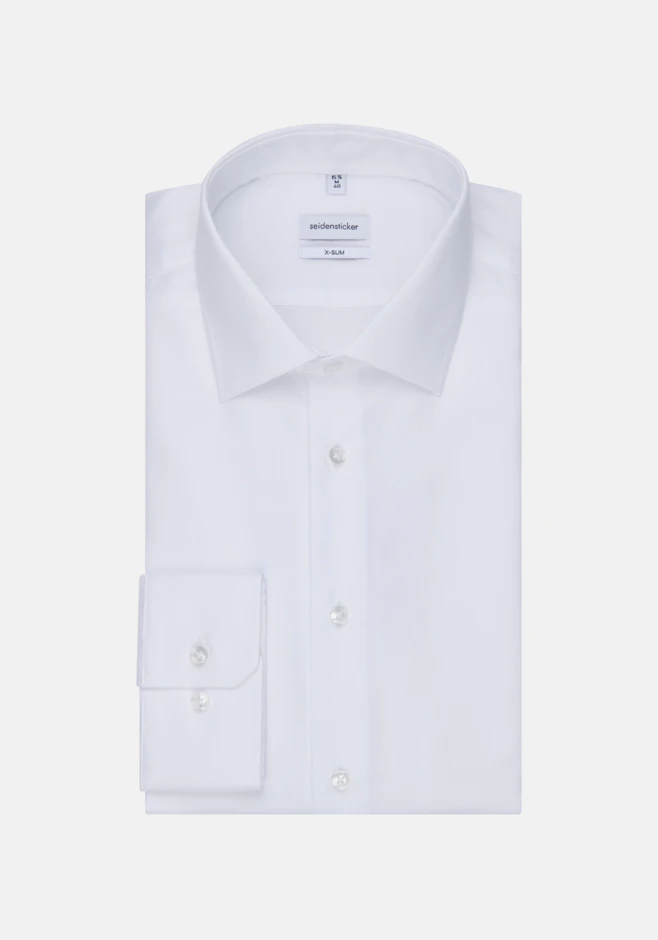 X-Slim Chemise d'affaires Uni dans Blanc | Boutique en ligne Seidensticker