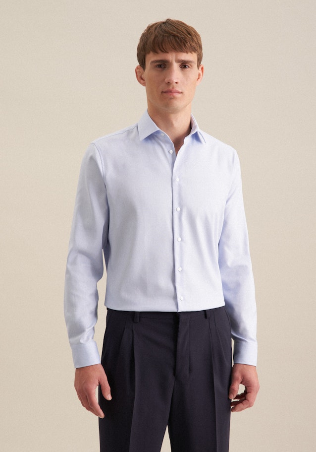 X-Slim Chemise d'affaires Uni in Bleu Clair | Seidensticker Onlineshop