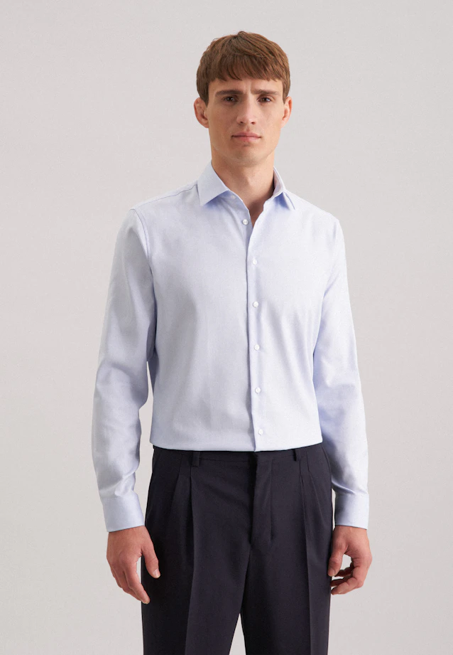 X-Slim Chemise d'affaires Uni in Bleu Clair |  Seidensticker Onlineshop