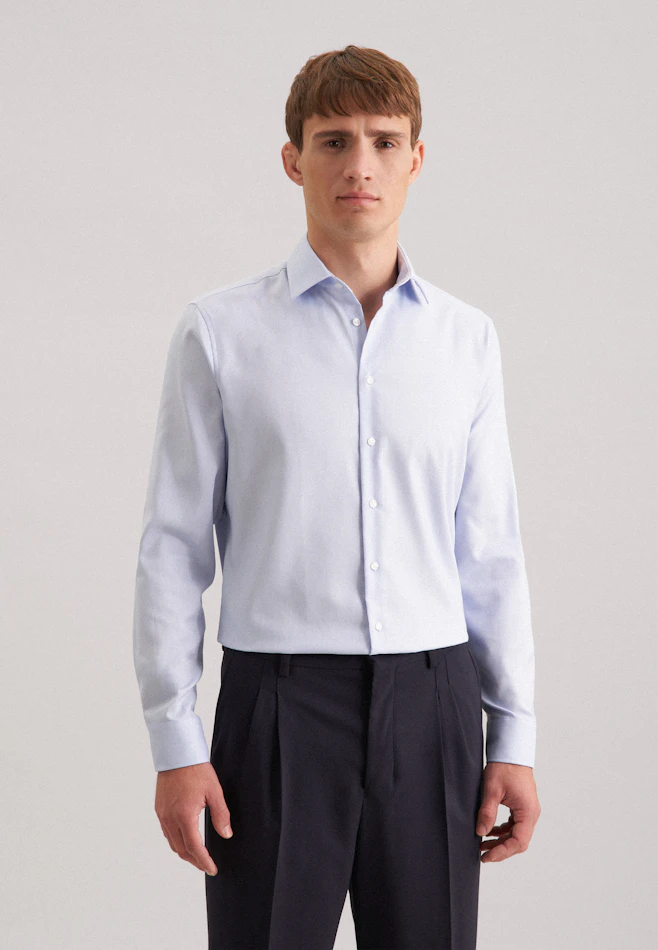 X-Slim Business shirt Uni in Light Blue | Seidensticker online shop