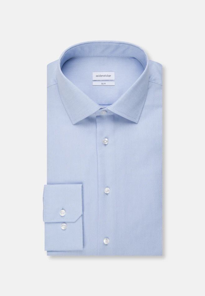 X-Slim Business shirt Uni in Light Blue | Seidensticker online shop