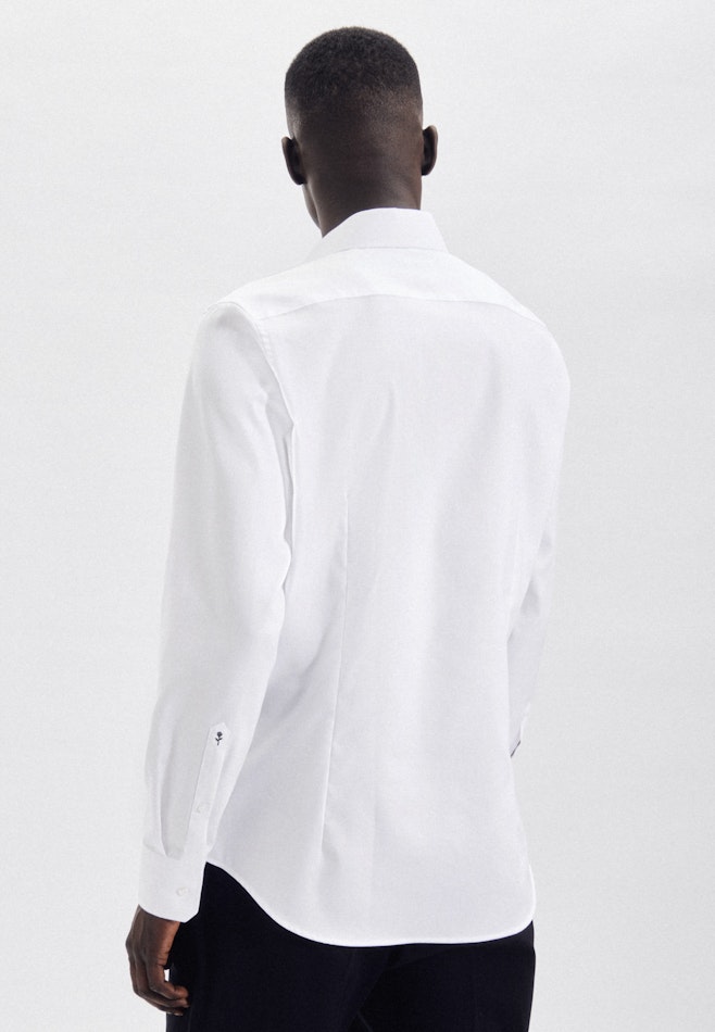 Non-iron Structure Business Shirt in X-Slim with Kent-Collar in White | Seidensticker online shop