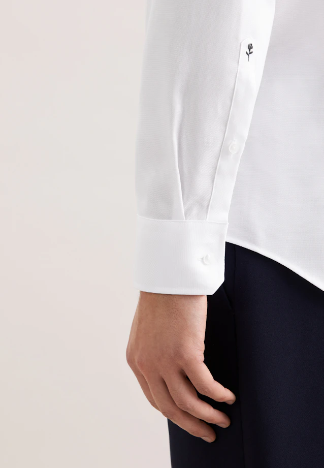 Slim Business Hemd Uni in Weiß |  Seidensticker Onlineshop