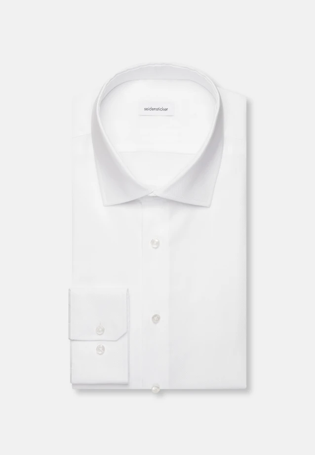 Slim Business Hemd Uni in Weiß |  Seidensticker Onlineshop