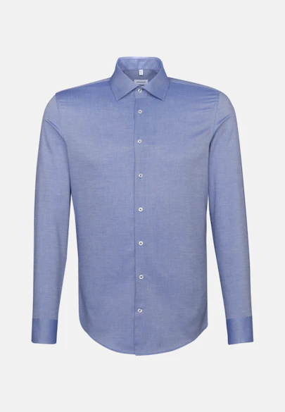 Slim Chemise d'affaires Uni in Bleu moyen |  Seidensticker Onlineshop