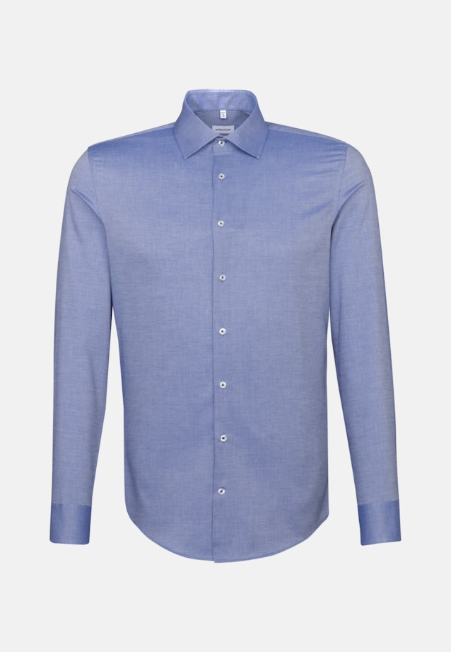 Slim Business Hemd Uni in Mittelblau |  Seidensticker Onlineshop