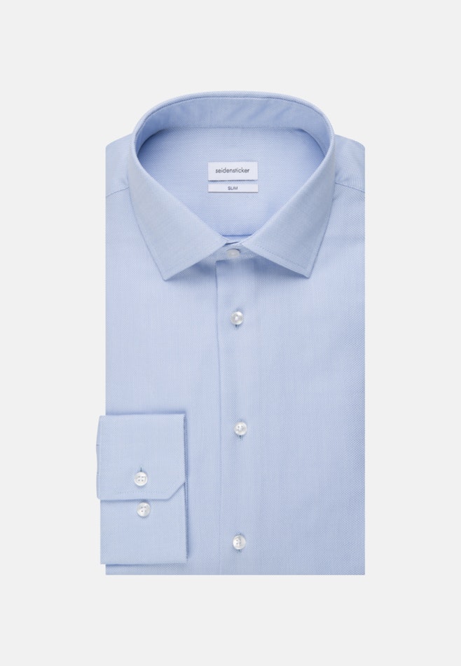 Slim Chemise d'affaires Uni dans Bleu Clair | Boutique en ligne Seidensticker