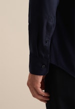 Non-iron Structure Business Shirt in Slim with Kent-Collar in Dark Blue |  Seidensticker Onlineshop