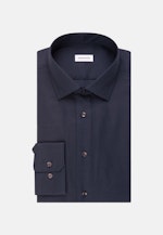 Non-iron Structure Business Shirt in Slim with Kent-Collar in Dark Blue |  Seidensticker Onlineshop