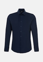 Non-iron Structure Business Shirt in Slim with Kent-Collar in Dark Blue |  Seidensticker Onlineshop