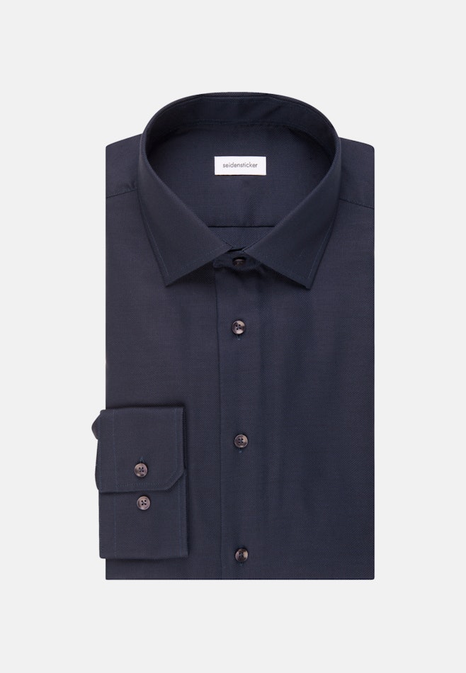 Slim Business Hemd Uni in Dunkelblau | Seidensticker Onlineshop