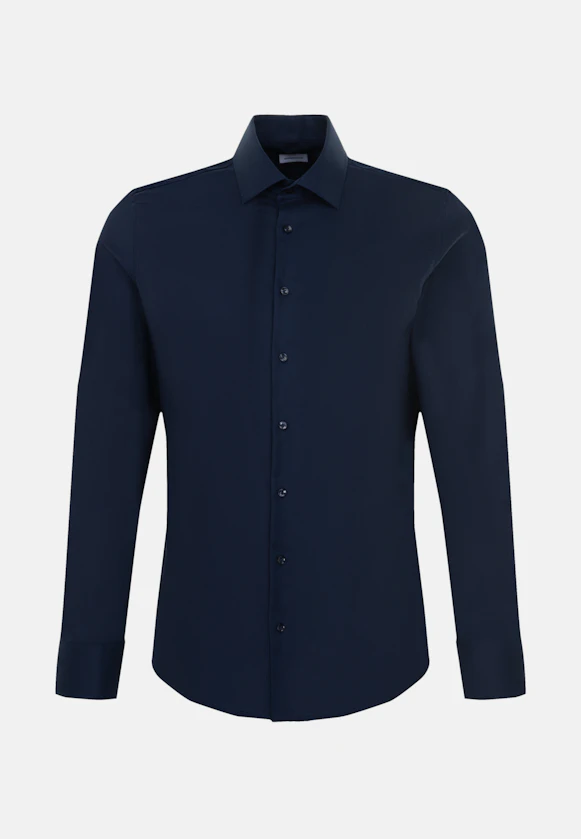 Slim Business Hemd Uni in Dunkelblau |  Seidensticker Onlineshop