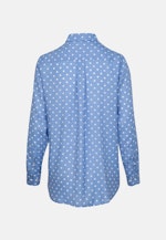 Regular fit Hemdbluse Punkte in Mittelblau |  Seidensticker Onlineshop
