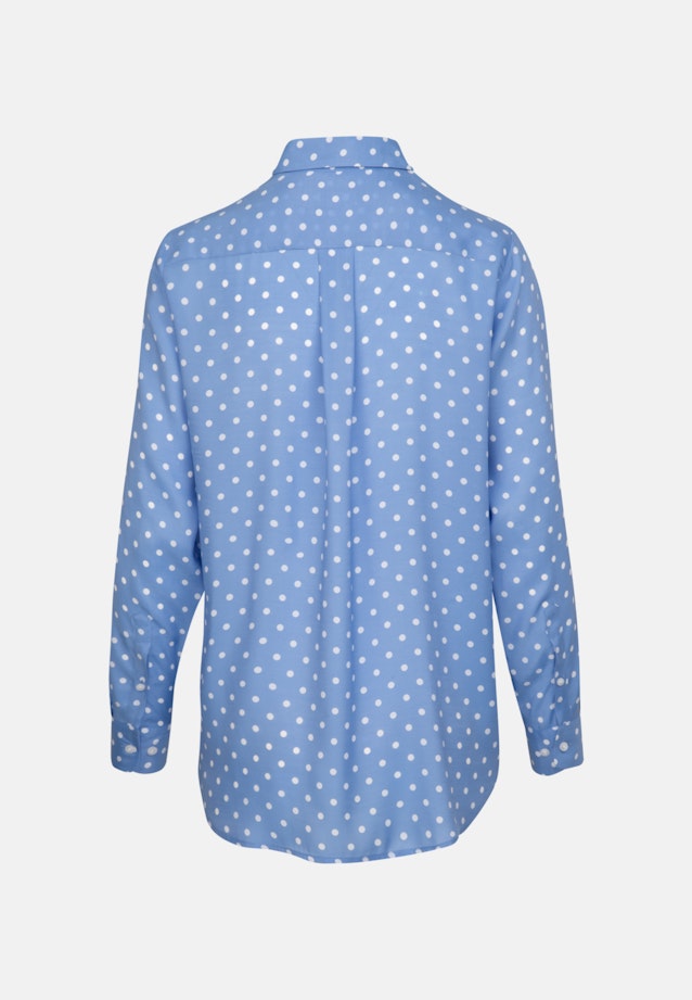 Regular fit Hemdbluse Punkte in Mittelblau |  Seidensticker Onlineshop