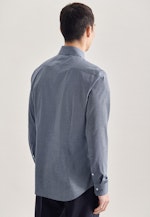 Non-iron Poplin Business Shirt in Slim with Kent-Collar in Light Blue |  Seidensticker Onlineshop