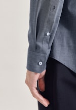 Non-iron Poplin Business Shirt in Slim with Kent-Collar in Light Blue |  Seidensticker Onlineshop