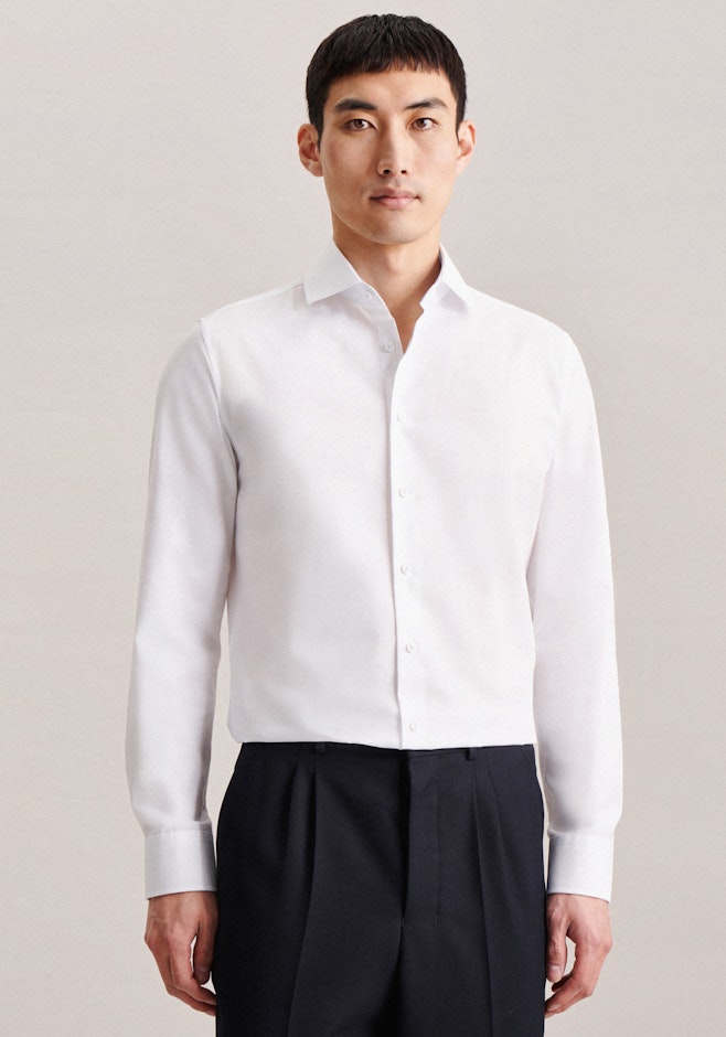 Slim Business Hemd Uni in Weiß | Seidensticker Onlineshop