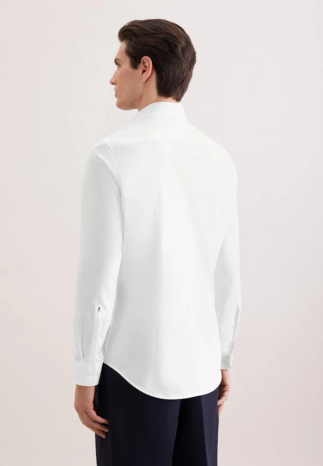 Slim Business Hemd Uni in Weiß |  Seidensticker Onlineshop