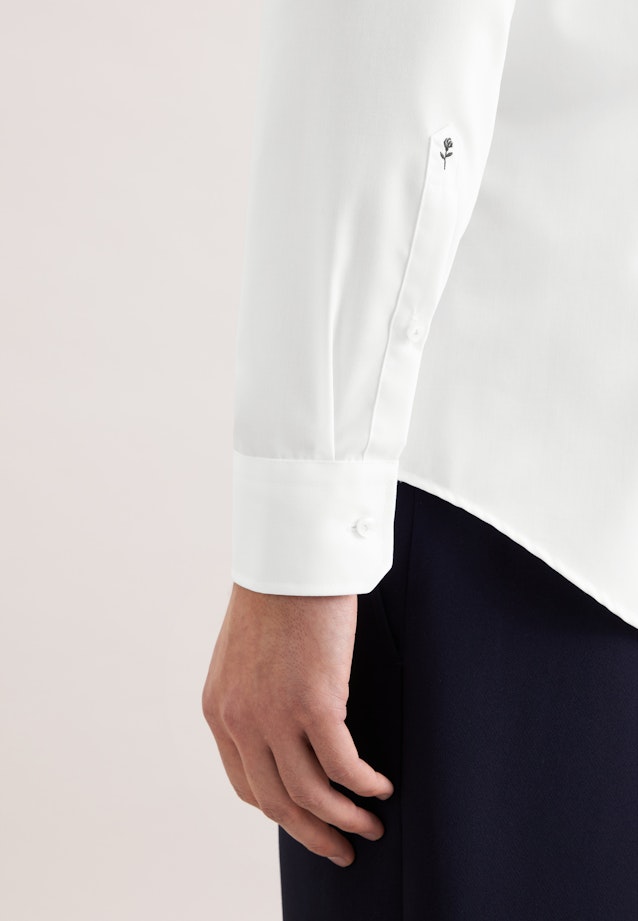 Slim Business Hemd Uni in Weiß |  Seidensticker Onlineshop