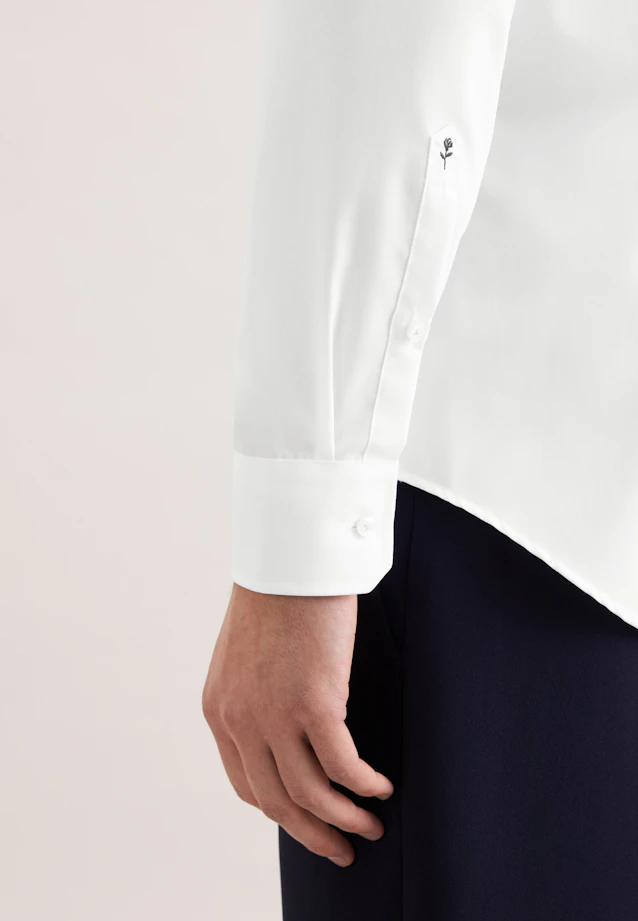 Slim Business Hemd Uni in Weiß |  Seidensticker Onlineshop