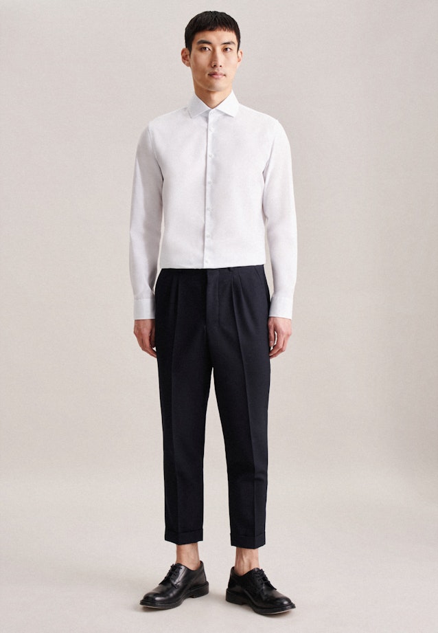 Slim Business Hemd Uni in Weiß |  Seidensticker Onlineshop