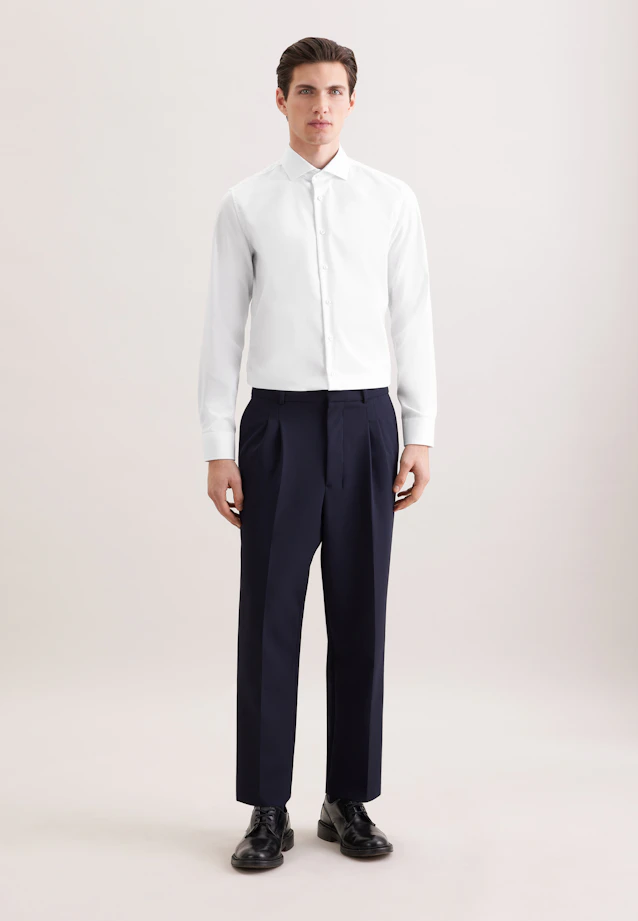 Slim Business Hemd Uni in Weiß |  Seidensticker Onlineshop