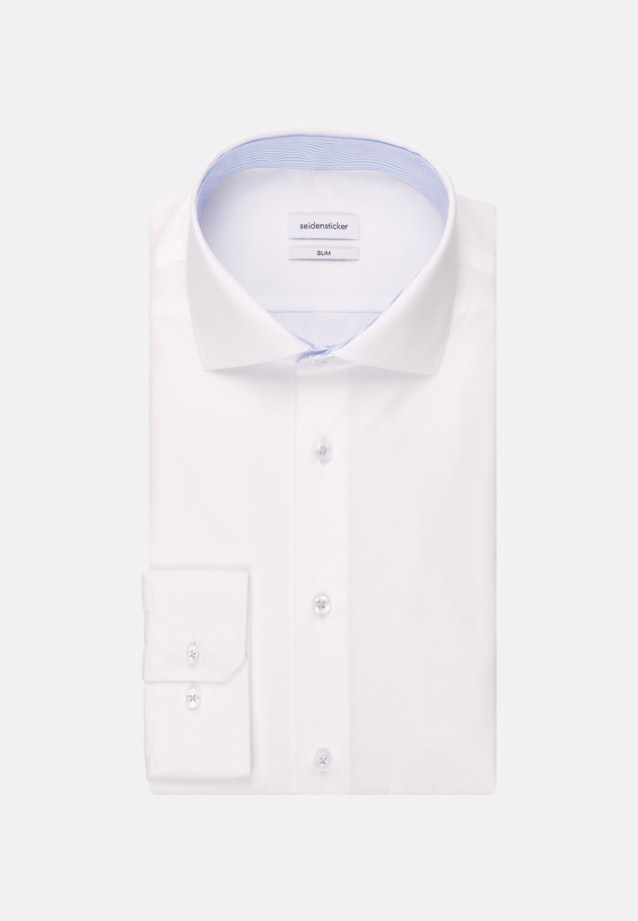Slim Business Hemd Uni in Weiß |  Seidensticker Onlineshop