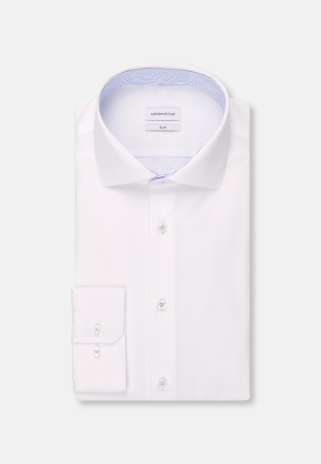 Slim Business Hemd Uni in Weiß |  Seidensticker Onlineshop