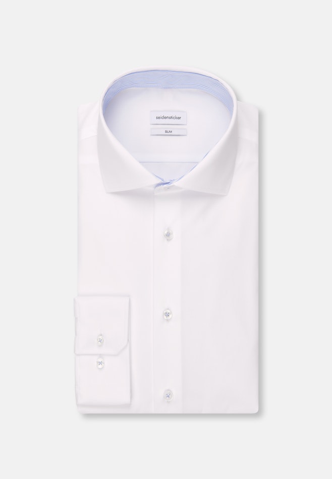 Slim Chemise d'affaires Uni dans Blanc | Boutique en ligne Seidensticker