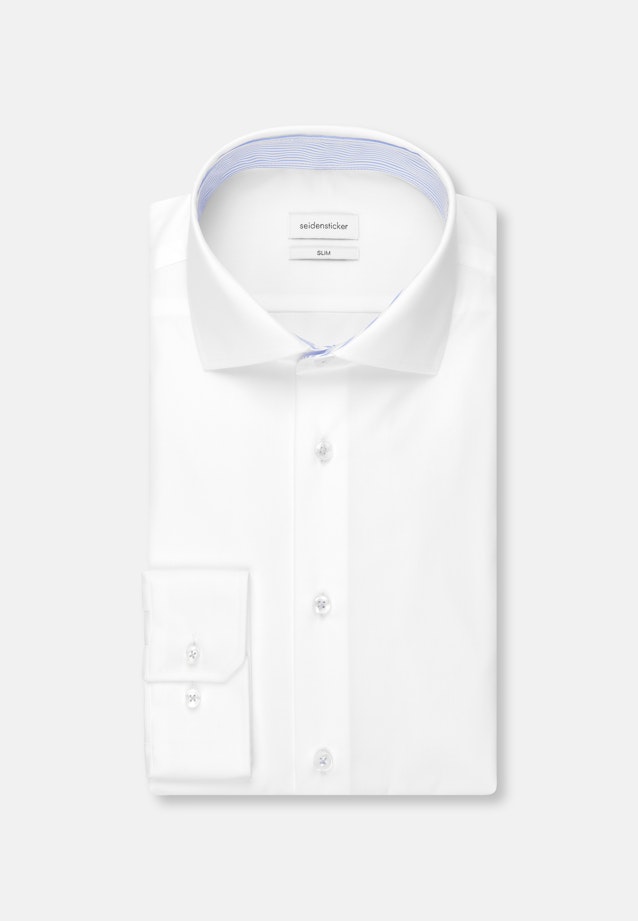 Slim Business Hemd Uni in Weiß |  Seidensticker Onlineshop