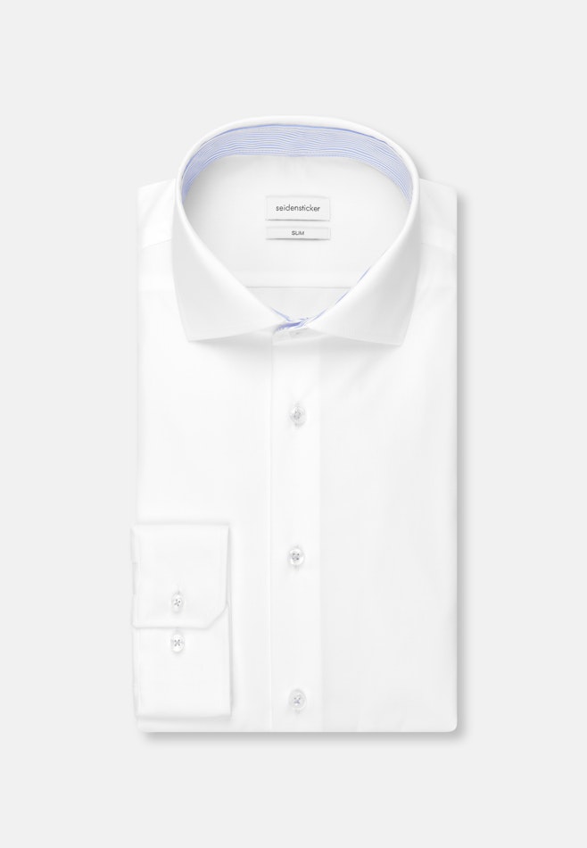 Slim Business Hemd Uni in Weiß | Seidensticker Onlineshop