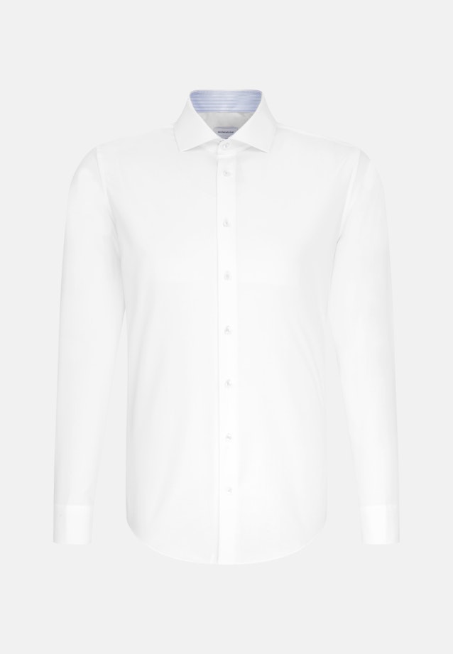 Slim Business Hemd Uni in Weiß |  Seidensticker Onlineshop