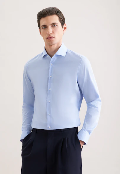 Slim Business shirt Uni in Light Blue |  Seidensticker Onlineshop