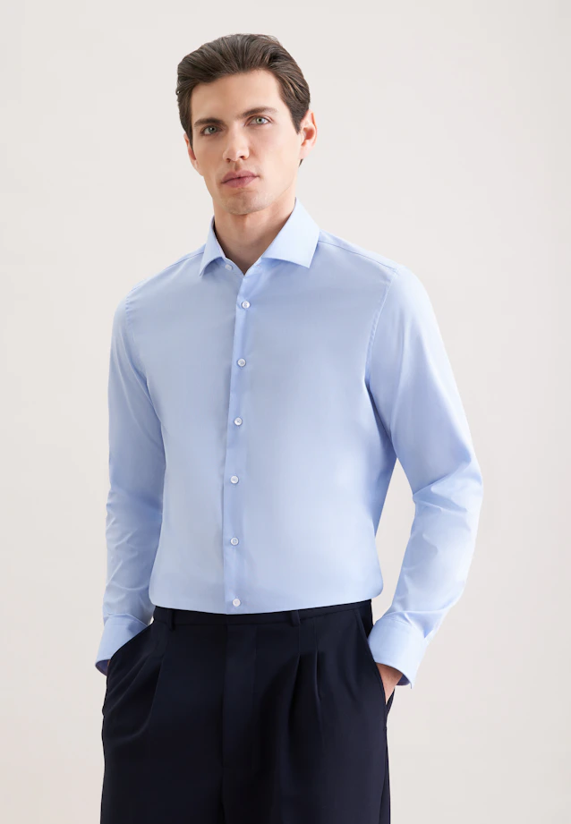 Slim Business shirt Uni in Light Blue |  Seidensticker Onlineshop