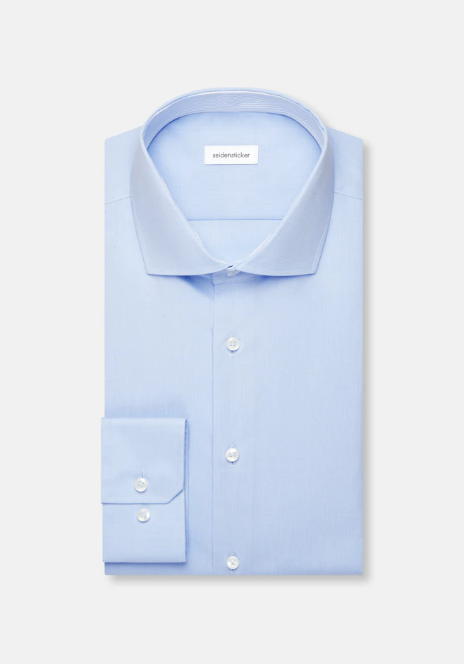 Slim Chemise d'affaires Uni dans Bleu Clair | Boutique en ligne Seidensticker