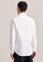 Non-iron Poplin Business Shirt in Slim with Kent-Collar in White |  Seidensticker Onlineshop