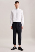 Non-iron Poplin Business Shirt in Slim with Kent-Collar in White |  Seidensticker Onlineshop