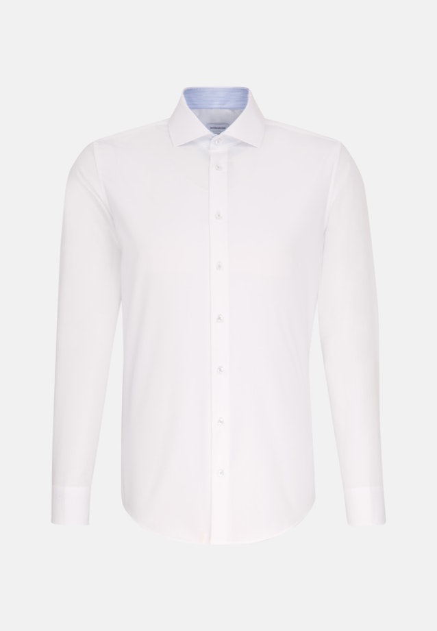 Non-iron Poplin Business Shirt in Slim with Kent-Collar in White |  Seidensticker Onlineshop