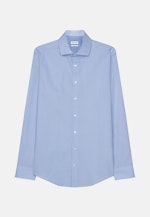 Non-iron Poplin Business Shirt in Slim with Kent-Collar in Light Blue |  Seidensticker Onlineshop