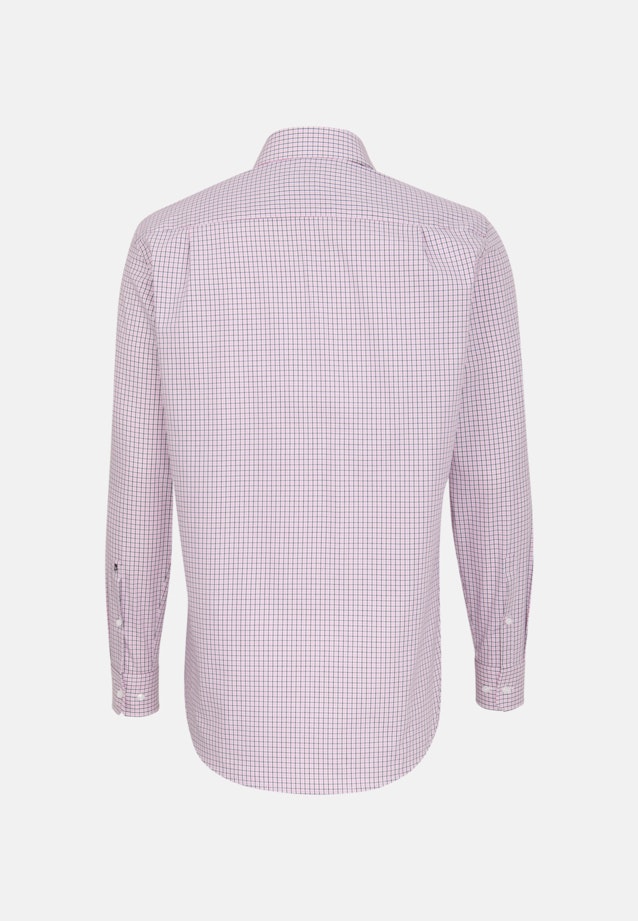Non-iron Popeline Business overhemd in Regular with Kentkraag in Roze/Pink | Seidensticker Onlineshop