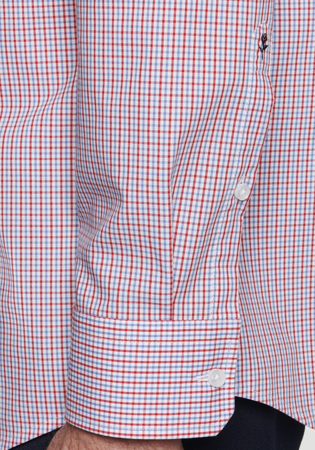 Chemise Business Regular Popeline Col Kent in Rouge |  Seidensticker Onlineshop